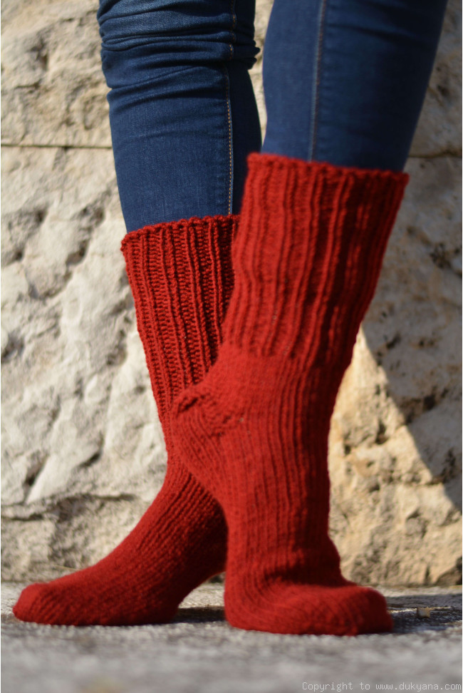 Mens red deals wool socks